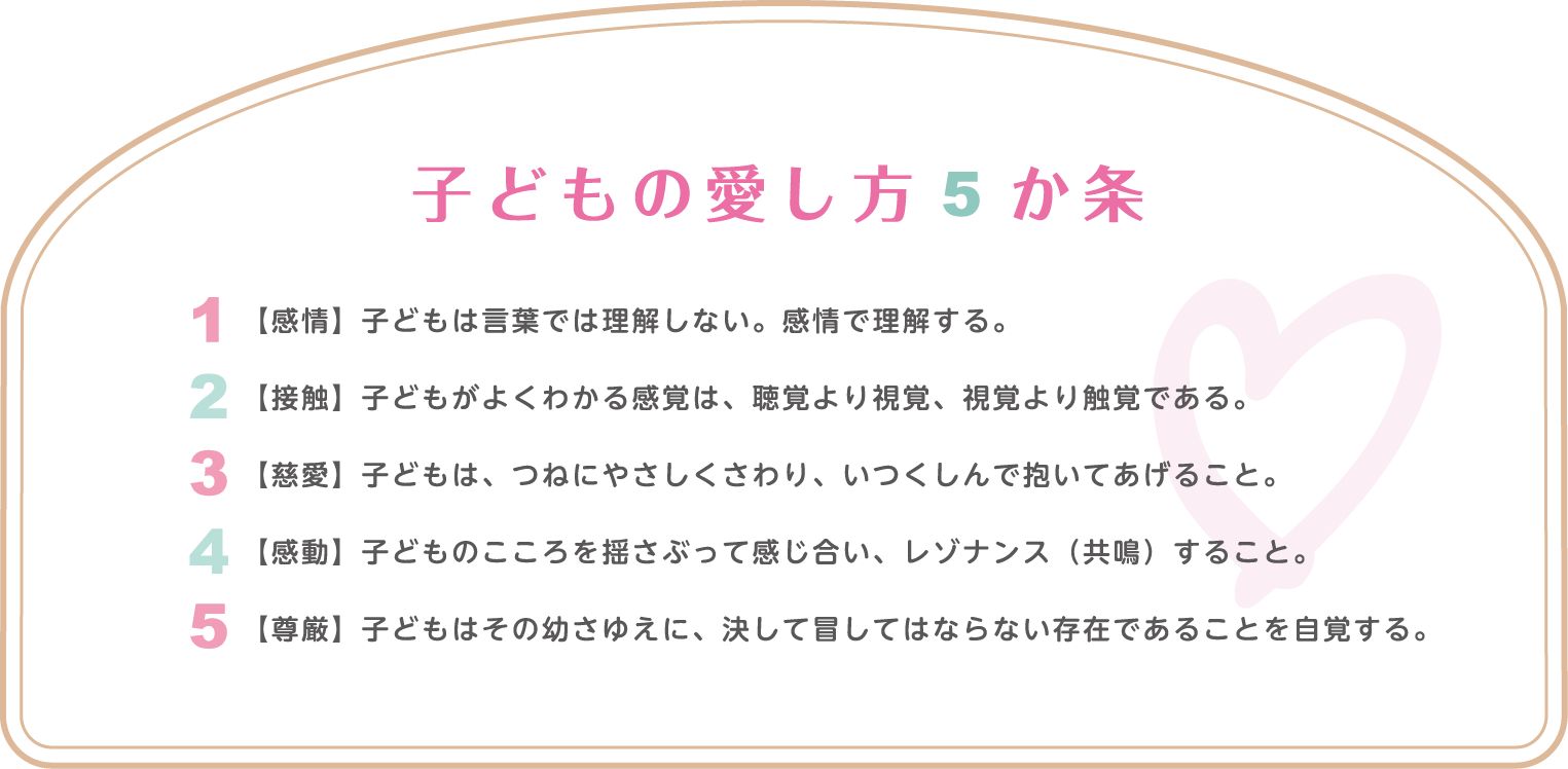 子どもの愛し方5か条